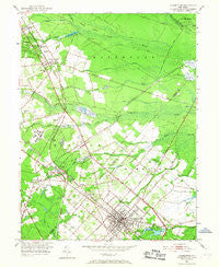 Hammonton New Jersey Historical topographic map, 1:24000 scale, 7.5 X 7.5 Minute, Year 1953