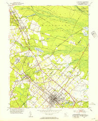 Hammonton New Jersey Historical topographic map, 1:24000 scale, 7.5 X 7.5 Minute, Year 1953