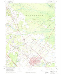 Hammonton New Jersey Historical topographic map, 1:24000 scale, 7.5 X 7.5 Minute, Year 1966