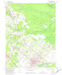 Hammonton New Jersey Historical topographic map, 1:24000 scale, 7.5 X 7.5 Minute, Year 1966