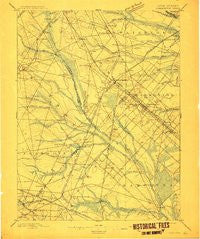 Hammonton New Jersey Historical topographic map, 1:62500 scale, 15 X 15 Minute, Year 1898