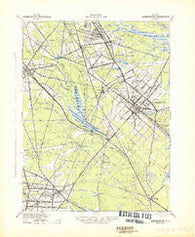 Hammonton New Jersey Historical topographic map, 1:62500 scale, 15 X 15 Minute, Year 1942