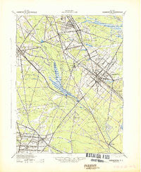Hammonton New Jersey Historical topographic map, 1:62500 scale, 15 X 15 Minute, Year 1942