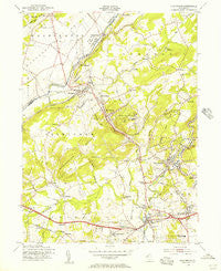 High Bridge New Jersey Historical topographic map, 1:24000 scale, 7.5 X 7.5 Minute, Year 1954
