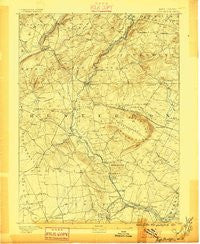 High Bridge New Jersey Historical topographic map, 1:62500 scale, 15 X 15 Minute, Year 1890