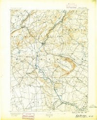 High Bridge New Jersey Historical topographic map, 1:62500 scale, 15 X 15 Minute, Year 1890