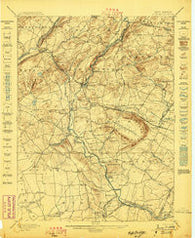 High Bridge New Jersey Historical topographic map, 1:62500 scale, 15 X 15 Minute, Year 1898