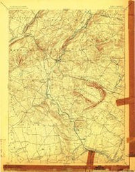 High Bridge New Jersey Historical topographic map, 1:62500 scale, 15 X 15 Minute, Year 1898