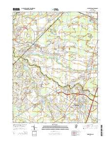 Hightstown New Jersey Historical topographic map, 1:24000 scale, 7.5 X 7.5 Minute, Year 2014