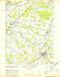 Hightstown New Jersey Historical topographic map, 1:24000 scale, 7.5 X 7.5 Minute, Year 1942