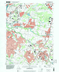 Hightstown New Jersey Historical topographic map, 1:24000 scale, 7.5 X 7.5 Minute, Year 1995