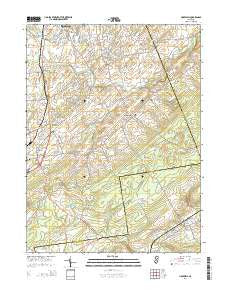 Hopewell New Jersey Historical topographic map, 1:24000 scale, 7.5 X 7.5 Minute, Year 2014