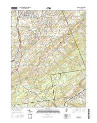 Hopewell New Jersey Current topographic map, 1:24000 scale, 7.5 X 7.5 Minute, Year 2016