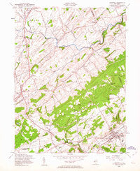 Hopewell New Jersey Historical topographic map, 1:24000 scale, 7.5 X 7.5 Minute, Year 1954