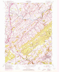 Hopewell New Jersey Historical topographic map, 1:24000 scale, 7.5 X 7.5 Minute, Year 1954