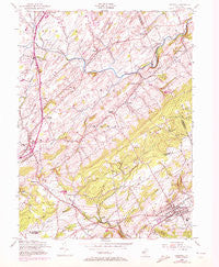 Hopewell New Jersey Historical topographic map, 1:24000 scale, 7.5 X 7.5 Minute, Year 1954