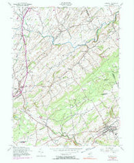 Hopewell New Jersey Historical topographic map, 1:24000 scale, 7.5 X 7.5 Minute, Year 1954