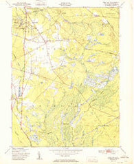 Indian Mills New Jersey Historical topographic map, 1:24000 scale, 7.5 X 7.5 Minute, Year 1951