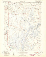 Indian Mills New Jersey Historical topographic map, 1:24000 scale, 7.5 X 7.5 Minute, Year 1951