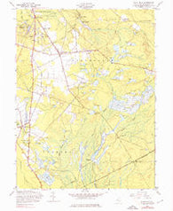 Indian Mills New Jersey Historical topographic map, 1:24000 scale, 7.5 X 7.5 Minute, Year 1957
