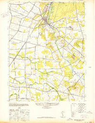 Jamesburg New Jersey Historical topographic map, 1:24000 scale, 7.5 X 7.5 Minute, Year 1942