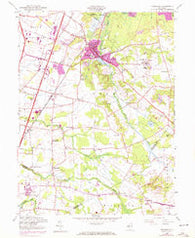 Jamesburg New Jersey Historical topographic map, 1:24000 scale, 7.5 X 7.5 Minute, Year 1953