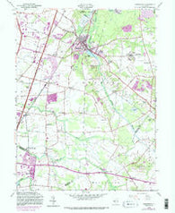 Jamesburg New Jersey Historical topographic map, 1:24000 scale, 7.5 X 7.5 Minute, Year 1953