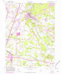 Jamesburg New Jersey Historical topographic map, 1:24000 scale, 7.5 X 7.5 Minute, Year 1953