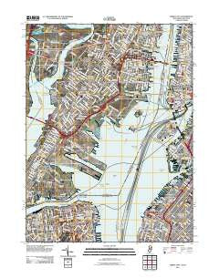 Jersey City New Jersey Historical topographic map, 1:24000 scale, 7.5 X 7.5 Minute, Year 2011