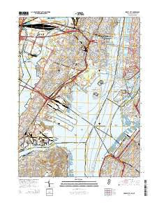 Jersey City New Jersey Historical topographic map, 1:24000 scale, 7.5 X 7.5 Minute, Year 2014