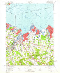Keyport New Jersey Historical topographic map, 1:24000 scale, 7.5 X 7.5 Minute, Year 1954