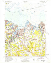 Keyport New Jersey Historical topographic map, 1:24000 scale, 7.5 X 7.5 Minute, Year 1954