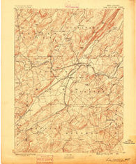 Lake Hopatcong New Jersey Historical topographic map, 1:62500 scale, 15 X 15 Minute, Year 1888