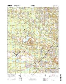 Lakehurst New Jersey Historical topographic map, 1:24000 scale, 7.5 X 7.5 Minute, Year 2014