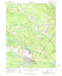 Lakehurst New Jersey Historical topographic map, 1:24000 scale, 7.5 X 7.5 Minute, Year 1957