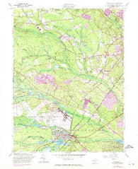 Lakehurst New Jersey Historical topographic map, 1:24000 scale, 7.5 X 7.5 Minute, Year 1957
