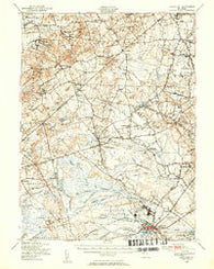 Lakehurst New Jersey Historical topographic map, 1:62500 scale, 15 X 15 Minute, Year 1948