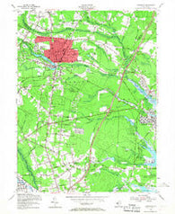 Lakewood New Jersey Historical topographic map, 1:24000 scale, 7.5 X 7.5 Minute, Year 1954