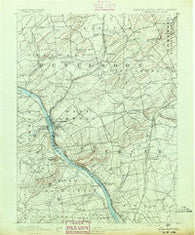 Lambertville Pennsylvania Historical topographic map, 1:62500 scale, 15 X 15 Minute, Year 1891