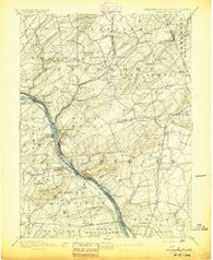 Lambertville Pennsylvania Historical topographic map, 1:62500 scale, 15 X 15 Minute, Year 1894