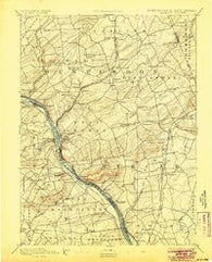 Lambertville Pennsylvania Historical topographic map, 1:62500 scale, 15 X 15 Minute, Year 1894