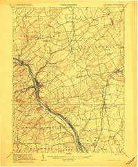 Lambertville Pennsylvania Historical topographic map, 1:62500 scale, 15 X 15 Minute, Year 1906