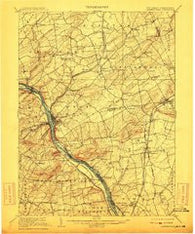 Lambertville Pennsylvania Historical topographic map, 1:62500 scale, 15 X 15 Minute, Year 1906