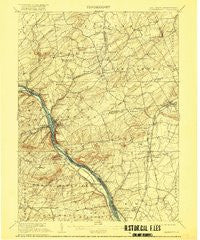 Lambertville Pennsylvania Historical topographic map, 1:62500 scale, 15 X 15 Minute, Year 1906