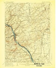 Lambertville Pennsylvania Historical topographic map, 1:62500 scale, 15 X 15 Minute, Year 1906