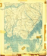 Little Egg Harbor New Jersey Historical topographic map, 1:62500 scale, 15 X 15 Minute, Year 1888