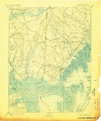Little Egg Harbor New Jersey Historical topographic map, 1:62500 scale, 15 X 15 Minute, Year 1893