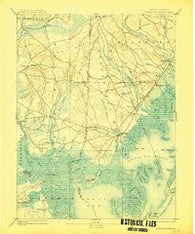 Little Egg Harbor New Jersey Historical topographic map, 1:62500 scale, 15 X 15 Minute, Year 1893