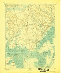 Little Egg Harbor New Jersey Historical topographic map, 1:62500 scale, 15 X 15 Minute, Year 1893