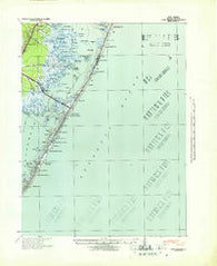 Long Beach New Jersey Historical topographic map, 1:62500 scale, 15 X 15 Minute, Year 1941